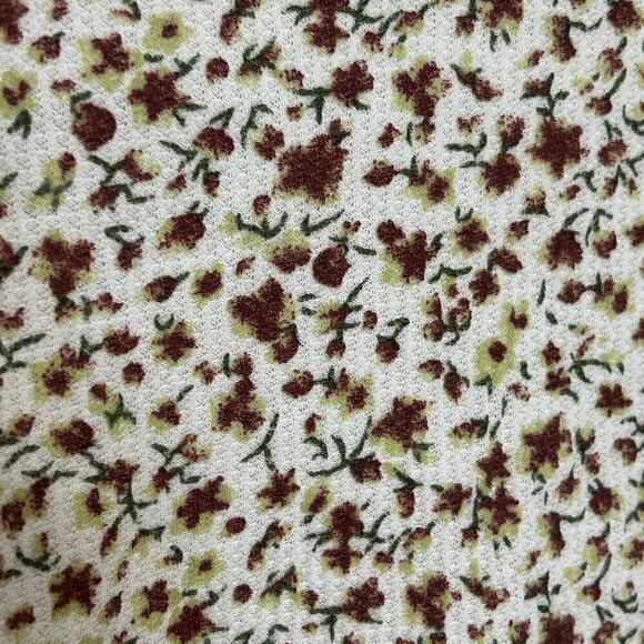 Popular 21 Womens Flower Pattern Top Sx. M, Drawstring Waist Crop #B1607 - Picture 5 of 12